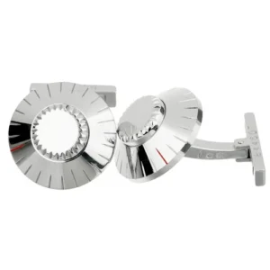 Cartier Safe Lock Combination 18k White Gold Vintage Cufflinks